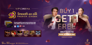 Buy 1 Get 1 VIP Movie Tickets at THAI Smooth as Silk Premier Cinema
